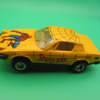 VINTAGE SCALEXTRIC C322 TRIUMPH TR7 SPIDERMAN YELLOW LIGHTS UP UNBOXED SET CAR VG+