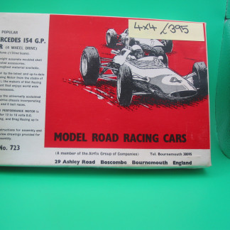 MRRC 723 mercedes 154 gp 4 wheel drive still sealed on the card, unmade kit !! The base card shows signes of age, but amazing it has never been opened
