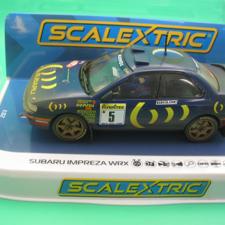 SCALEXTRIC C4555A SUBARU IMPREZA WRX CARLOS SAINZ 1995 MONTE CARLO RALLYE DIRT EFFECT DPR 4X4   BNIB