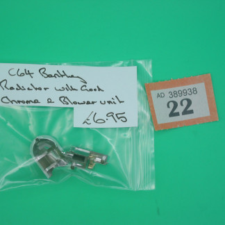 SCALEXTRIC ORIGINAL SPARE  C64 BENTLEY RADIATOR WITH GOOD CHROME AND BLOWER UNIT  REF 22