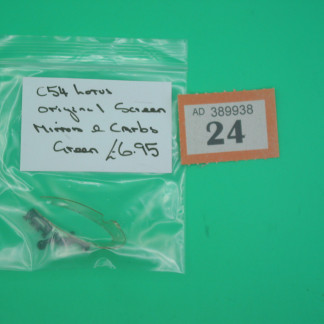 SCALEXTRIC ORIGINAL SPARE C54 LOTUS ORIGINAL SCREEN MIRRORS AND CARBS GREEN REF 24