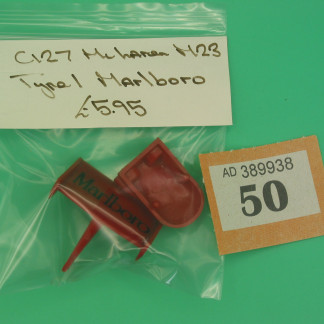SCALEXTRIC ORIGINAL SPARE AEROFOIL C127 MCLAREN M23 TYPE 1 MARLBORO RED WITH AIR BOX REF 50