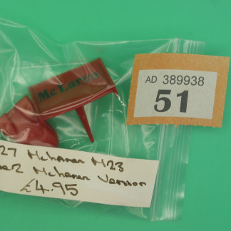 SCALEXTRIC ORIGINAL SPARE AEROFOIL C127 MCLAREN M23 TYPE 2 MCLAREN VERSION RED REF 51