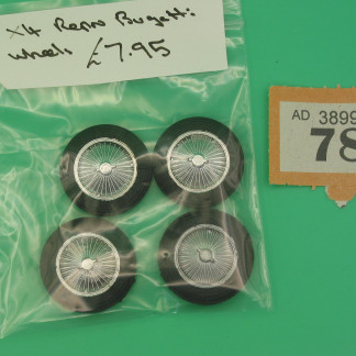 SCALEXTRIC SPARE REPRO BUGATTI WHEELS  REF 78