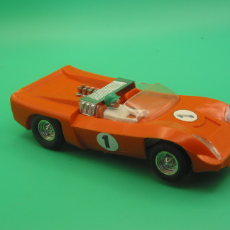 VINTAGE TRIANG SCALEXTRIC C4 ELECTRA NON AEROFOIL VERSION HAD A GOOD QUALITY NEW SCREEN FITTED AT SOME POINT VG UNBOXED