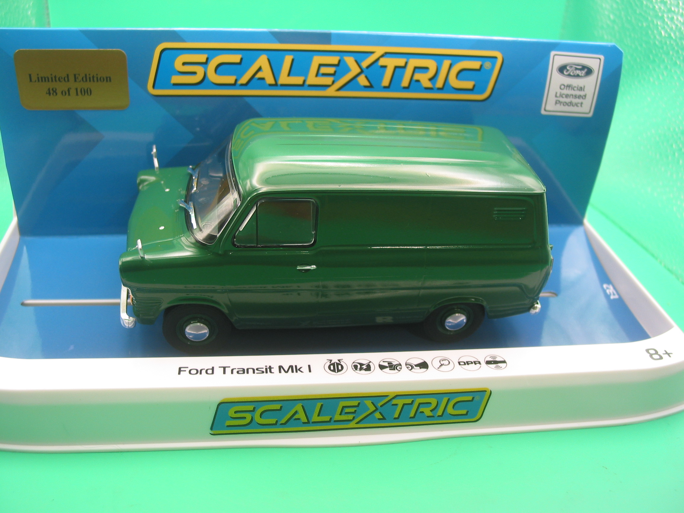 SCALEXTRIC LIMITED EDITION C4648PG FORD TRANSIT MKl PLAIN GREEN limited to 100 pieces - the one you recieve may not be the limited number pictured
