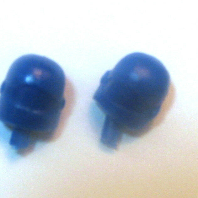 BLUE Really Useful Spares Scalextric RUH8 MOTOR BIKE AND SIDE CAR HEADS PAIR 