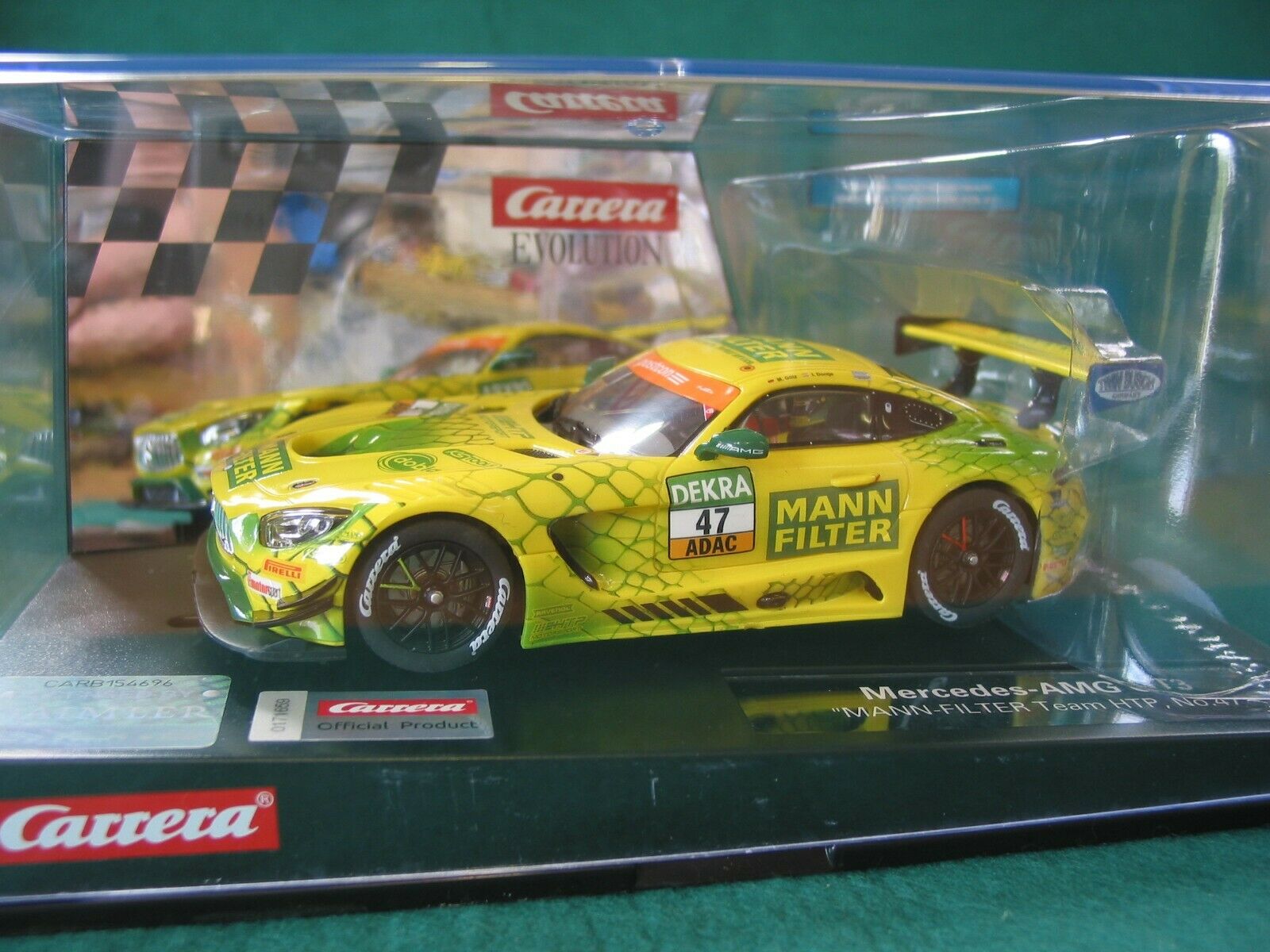 CARRERA 27617 MERCEDES AMG GT3 MANN-FILTER #47 BNIB SCALEXTRIC COMPATIBLE -  Scale Models