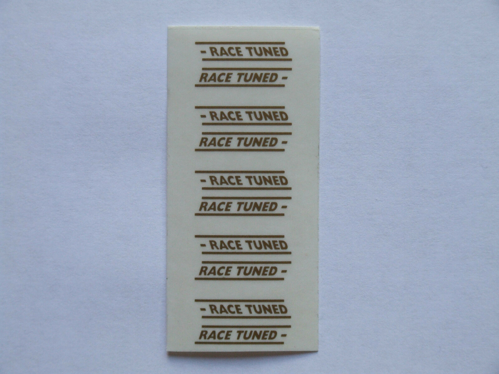 Really Useful Spares Repro Scalextric Decal Sheet RUD11 race tuned  gold x5 